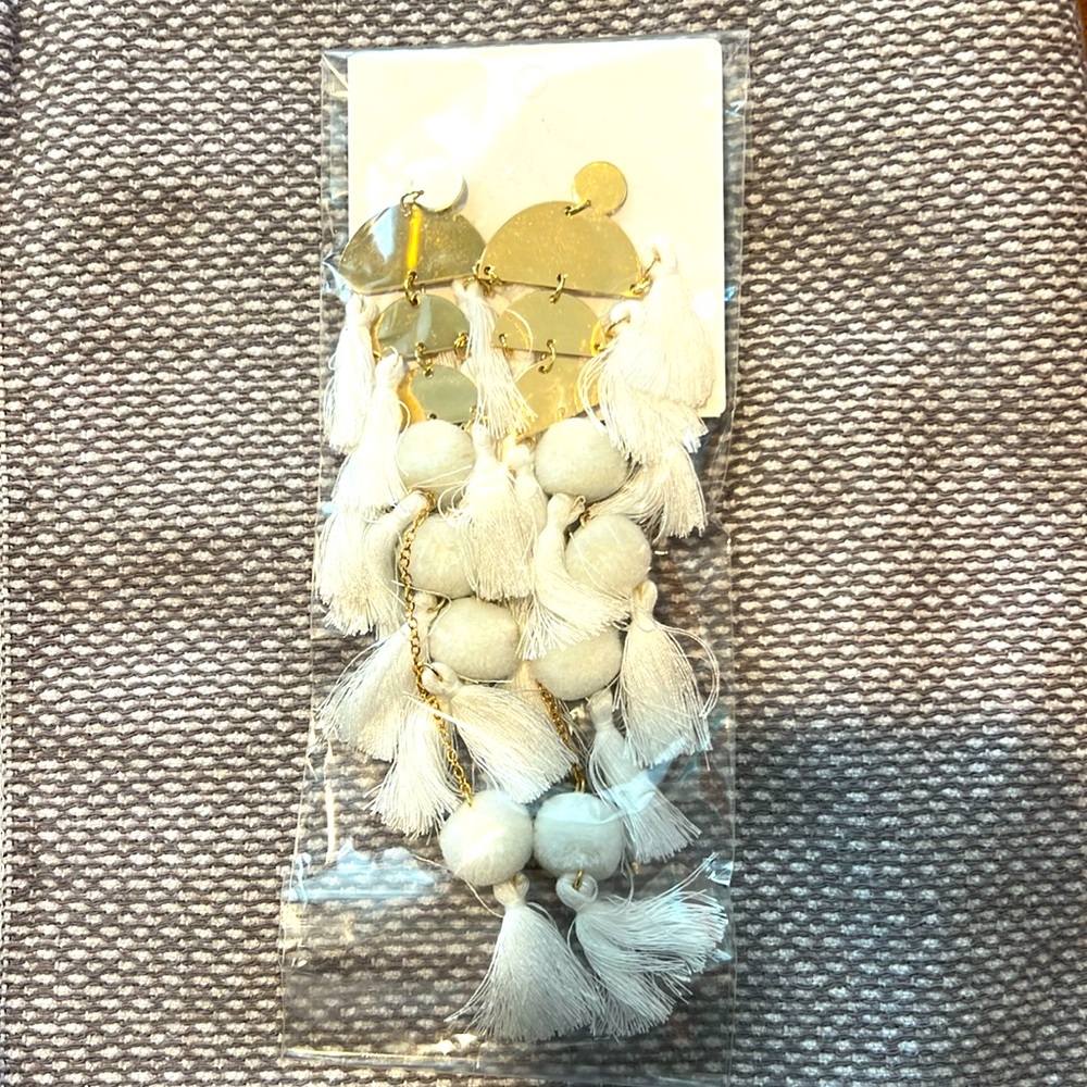 Bold 6 inch (approx) dangle earrings